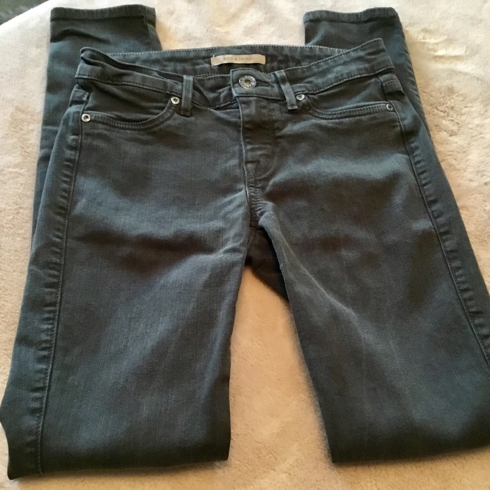 Rich & Skinny Faded Black/Gray Skinny Jeans - Size 25